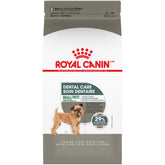 Sac Royal Canin Dental Care pour petit chien, 17 lb, pratique et facile à ranger.
