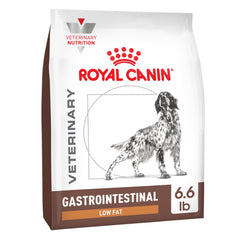 Croquettes Royal Canin Gastrointestinal Low Fat pour chien, soutien digestif.