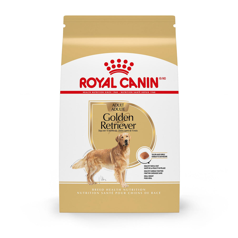 Royal Canin Golden Retriever Adulte — sac sec 17 lb, soutien peau et poil.