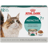 ROYAL CANIN Instinctive 7+ tranches fines en sauce, favorise l'appétit équilibré chez les chats seniors.