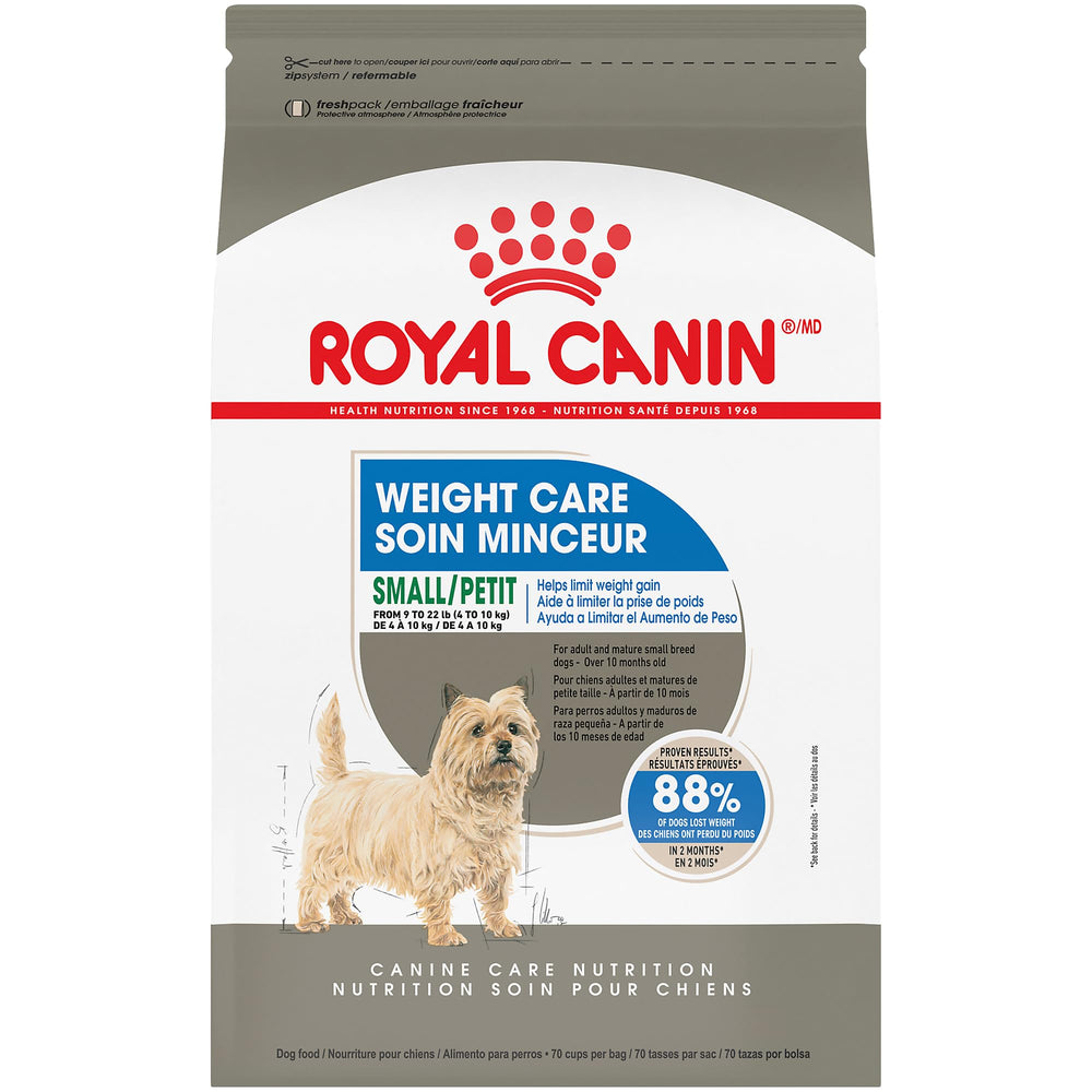Royal Canin Petit Poids Adulte – croquettes sèches, aide au contrôle du poids chez les petits chiens.