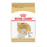 Royal Canin West Highland White Terrier Adulte — croquettes sèches faciles à saisir et à mâcher.
