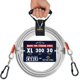Câble d'attache Royal Paw 30 pieds pour chien puissant, prêt pour l'extérieur.