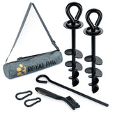ROYAL PAW – Piquet d’ancrage pour chien lourd offrant stabilité sur terrain varié.