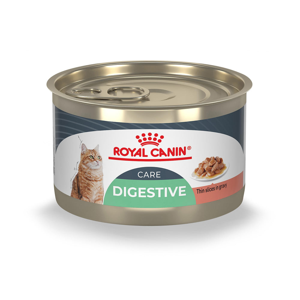 ROYAL CANIN Digestive Care, tranches fines en sauce, soutien digestif du chat adulte.