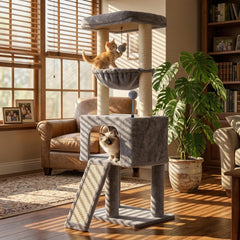 Roypet arbre-chat-design-43-3-perchoirs: plateformes variées pour observation et jeu.