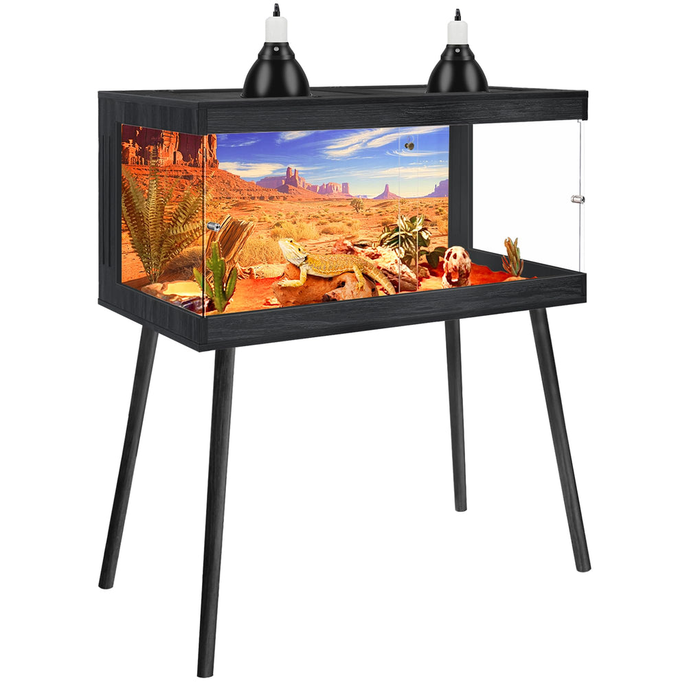 Royxen dragon-barbu 40-pouces – terrarium spacieux avec vue panoramique