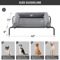 Lit chien sur elevé RRPETHOME – maille respirante pour une fraîcheur continue.