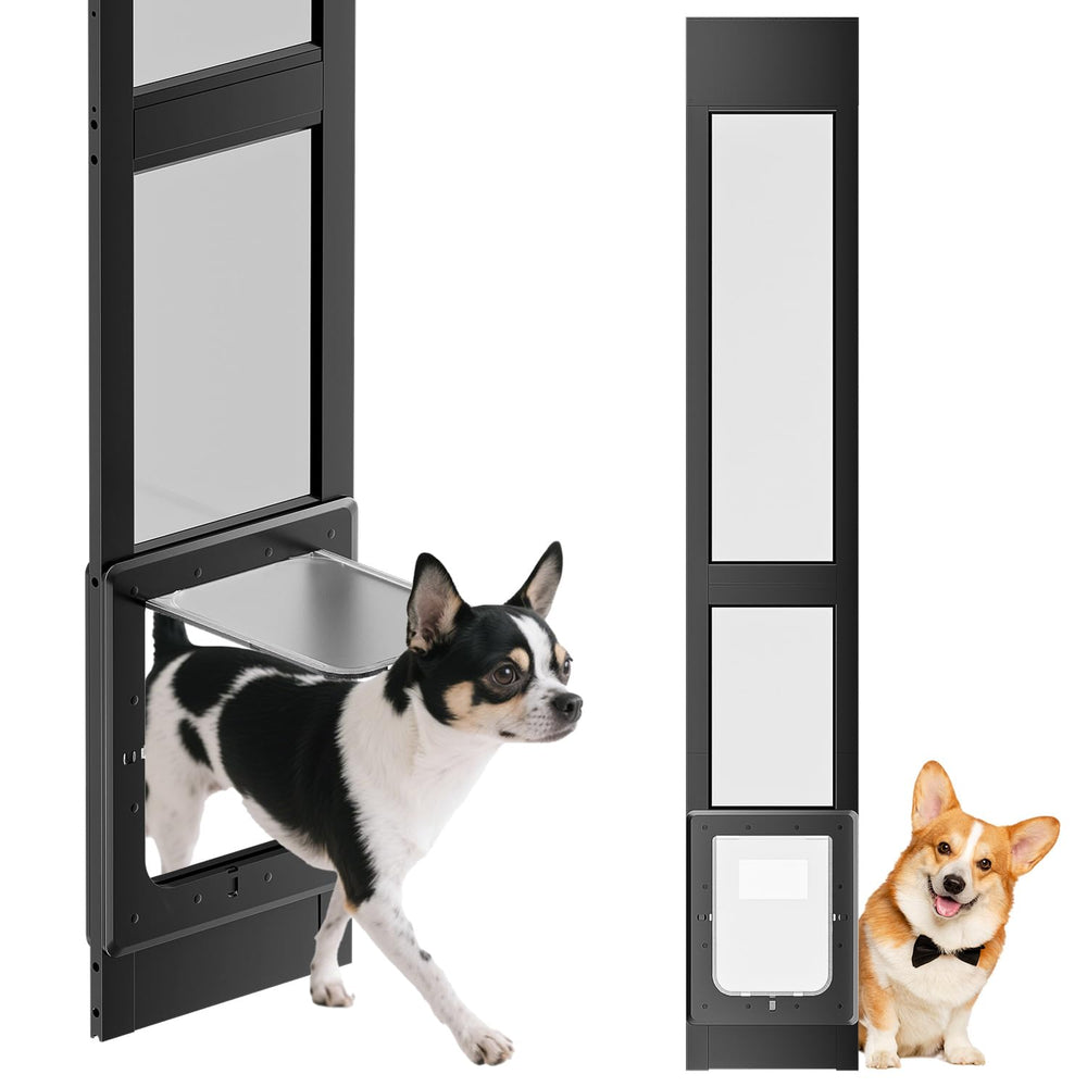 Porte-chien Rseord pour porte-glissante avec ouverture pratique pour animal domestique.