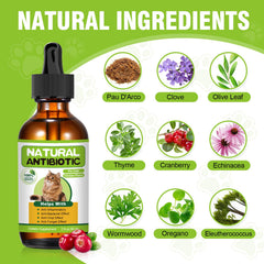RUAKPL antibiotiques naturels pour chats, dosage quotidien, utilisation simple.