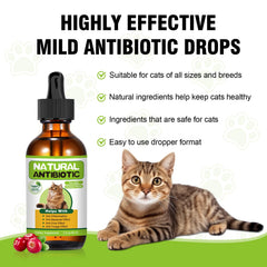 RUAKPL antibiotiques naturels pour chats, mélange nourriture-eau, intégration facile à la routine.