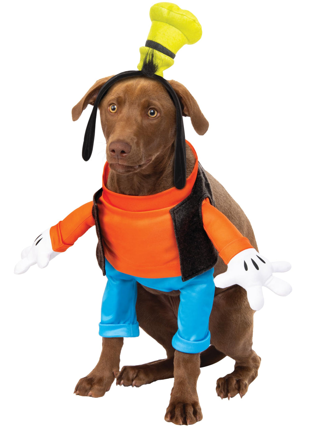 Rubies Goofy-costume-pour-animaux grande-taille, idéal pour photos amusantes et fêtes.
