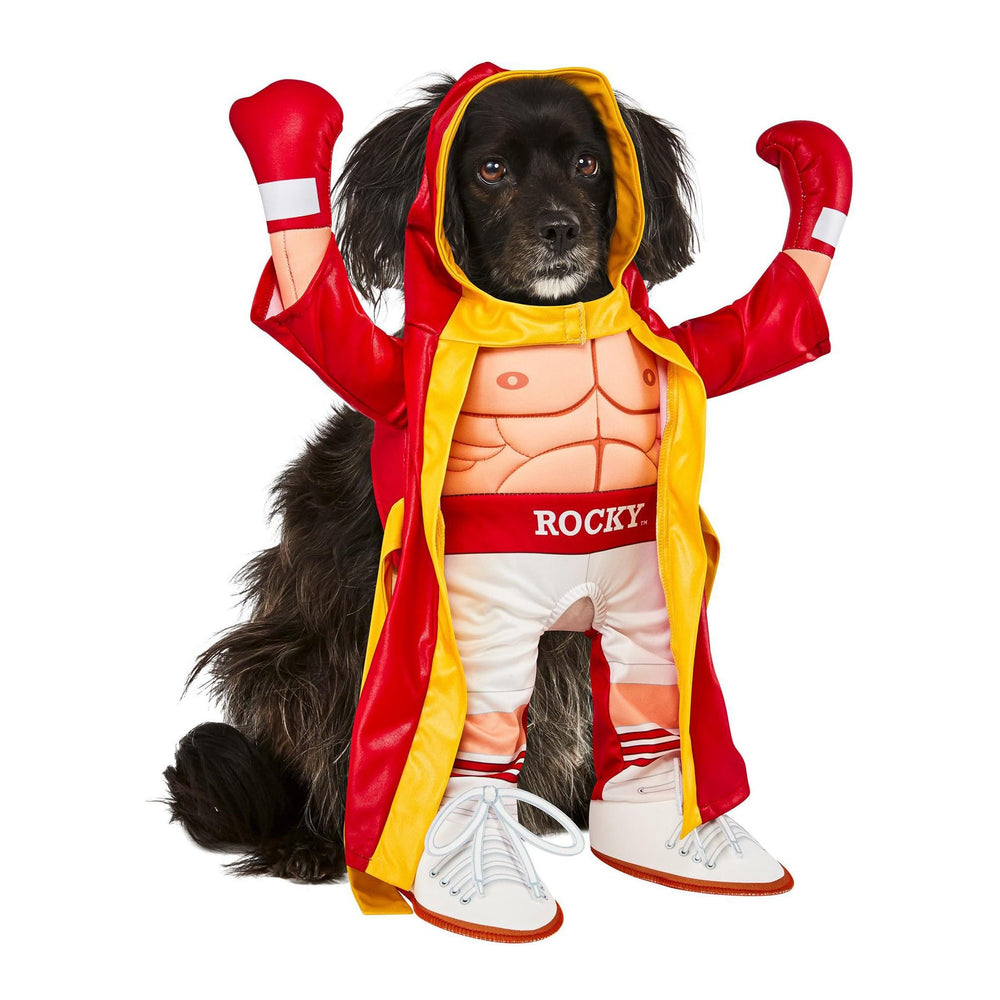 Costume Rocky Balboa Rubies pour animal, vue principale, prêt pour photos et fêtes.