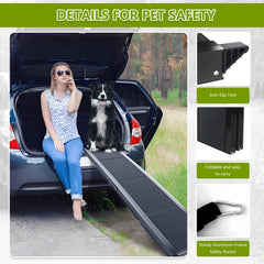 RUBLELITIE rampe chien pliable compacte simplifie le rangement dans le coffre.