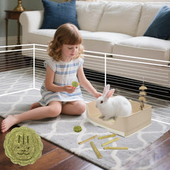 RubyHome litière lapin boucle sécurité, maintien stable