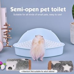 RubyHome litiere-petite-coin-compacte, adaptée aux petits animaux domestiques.