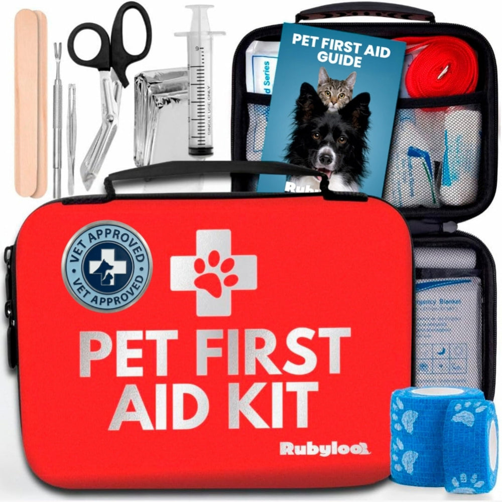 Kit Rubyloo ouvert pour chien et chat, accès rapide en cas d’urgence