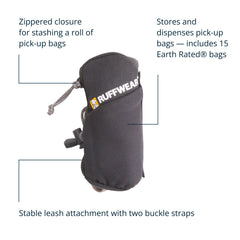 Ruffwear Stash Bag Mini avec fermeture éclair pratique pour accès rapide.