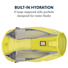 Ruffwear Trail Runner avec rangements zippés pour essentiels en sortie.