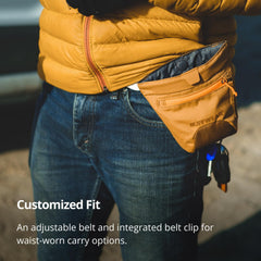 Ceinture réglable Ruffwear Treat Trader pour un ajustement stable sur les hanches