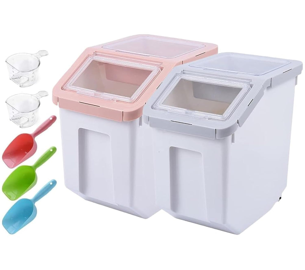 RUIAN conteneur aliments chien 20 lb: rangement sûr et pratique pour croquettes quotidiennes.