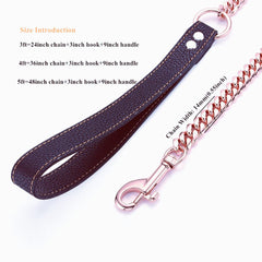 RUMYPET Poignée ergonomique rose doré, prise confortable pendant les promenades.