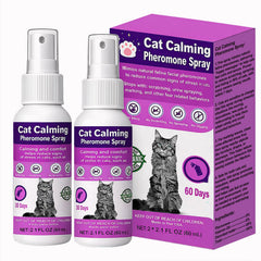 RUNMAT spray apaisant pour chat, bouteille 60 ml, favorise un calme rapide.