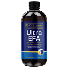 Rx Vitamins Ultra EFA huile poisson — bouteille 8 oz, source d'oméga 3 pour chiens et chats.