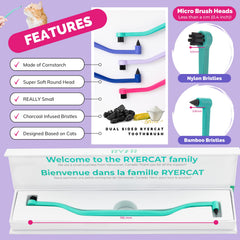 RYERCAT brosse-dents chat nettoyage molaire accessoire efficace pour zones difficiles