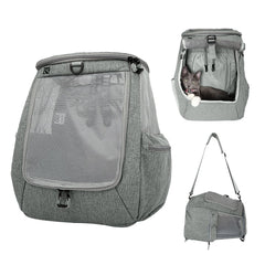 Votre Sac à Dos Chat montre une ventilation améliorée pour le confort en déplacement