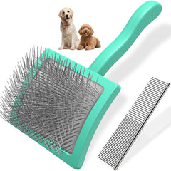 Brosse Slicker Saccison pour chiens avec pins longs démêle rapidement les nœuds et les poils