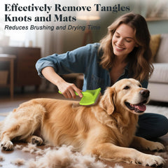 Peigne Saccison pour chien en inox anti-statique et doux pour la peau