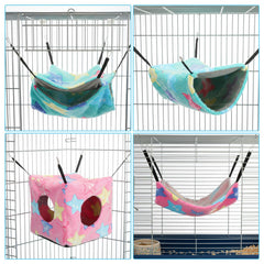 Sadnyy hamac velours rose étoile de mer — espace coloré pour dormir et jouer