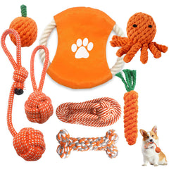 Sagildoq jouet corde tirage petit chien, parfait pour jeux de traction.