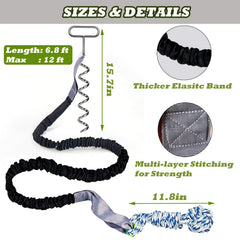 Corde extensible SailStart de 6-8 pieds pour chien en mouvement.