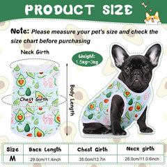 Tee-shirt Saintrygo pour chien petit imprimé été, pratique et respirant.