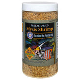 Emballage San Francisco Bay Brand Freeze-Dried Mysis Shrimp pour un dosage facile.