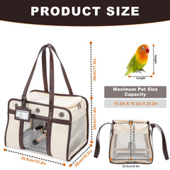 Porte latérale et nettoyage facile du Sanmoncare porteur d'oiseaux