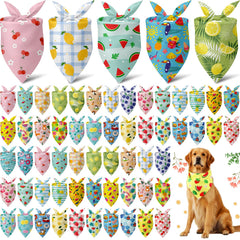 Bandana Sanwuta pour chien – citron été, idéal pour les photos estivales