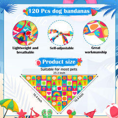 Bandana Sanwuta pour chien, motif fleurs été, apporte élégance lors des sorties