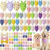 Sanwuta bandana chien printanier marguerite, parfait pour sorties et séances photos.