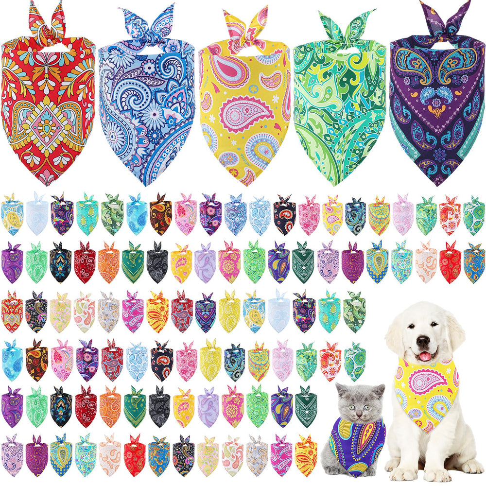 Bandanas Sanwuta ensemble 100 paisley chien, look tendance.