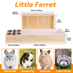 SANXHAMSTER mangeoire-foin-ample: accès continu à du foin frais pour lapins et cobayes.