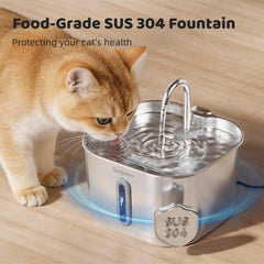 SARPAWS fontaine en acier, corps inox, durabilité et hygiène supérieures