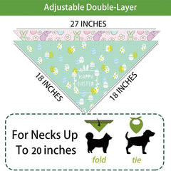 Bandana Sarybei chien double-face, permet de varier le look facilement
