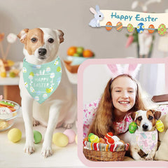 Bandana Sarybei pour chien Paques lapin, idéal pour les sorties festives