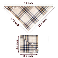 Savier bandana chien coton double couche, absorbant et doux sur le cou.