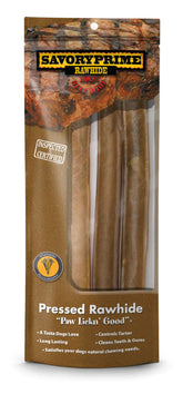 Savory Prime rouleau pressé 10 pouces naturel — aide à nettoyer dents et gencives du chien