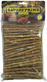 Savory Prime bâtonnet torsadé boeuf naturel pour mâcher et nettoyer les dents.