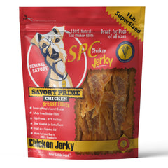 Savory Prime poulet-poitrine-jerky pour chien, récompense savoureuse et protéinée